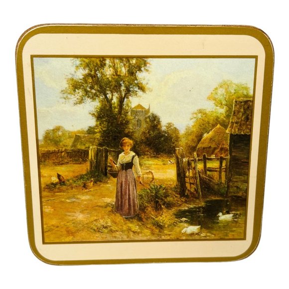 Set of 5 Pimpernel Coasters Country Lifestyle Vintage - Picture 4 of 10